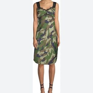 Kendall & Kylie Neiman Marcus Camouflage Sleeveless Slip Lace Dress- Size Small